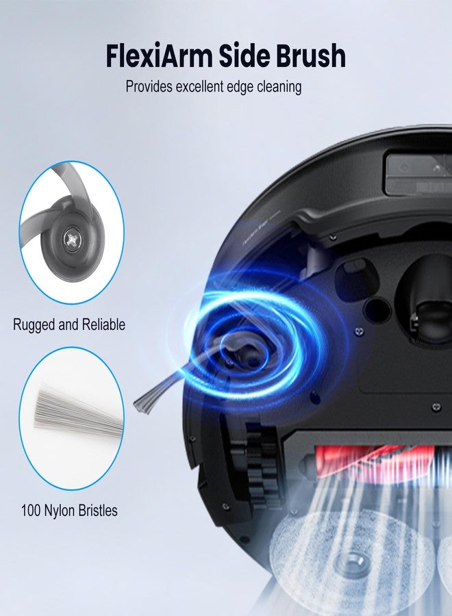 AnDongo 28 Pack Replacement Accessories for Roborock Saros 10R / Qrevo CurvX Robot Vacuum Cleaner, 2 Pairs Mainbrush 6 Side Brush 4 Filter 6 Mop Pads 6 Dust Bags 1 Cleaning Brush 1 Screwdriver - Image 4